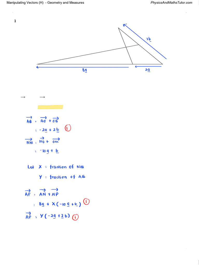 Vector Manipulation in Geometry | PDF | Line (Geometry) | Analytic Geometry