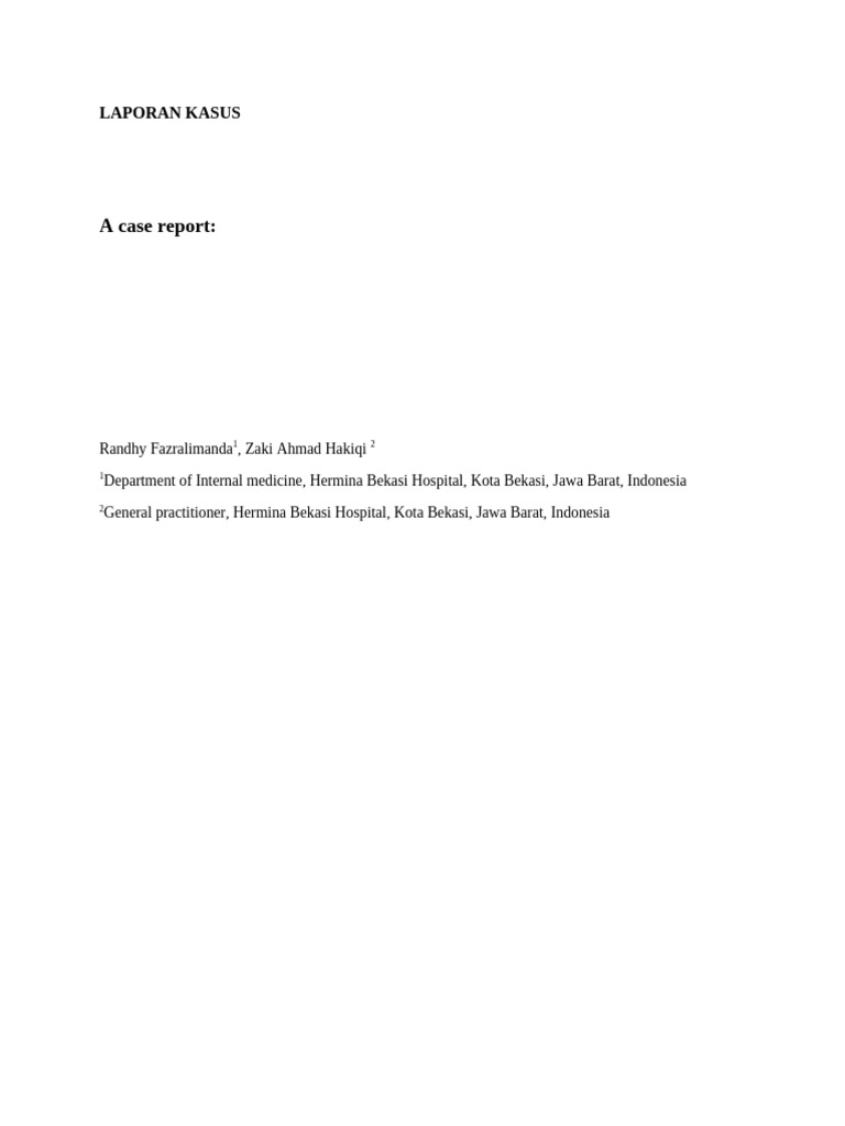 Case Report | PDF
