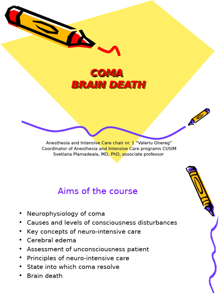 Coma and Brain Death: Neuro-ICU Insights | PDF | Coma | Medical Specialties