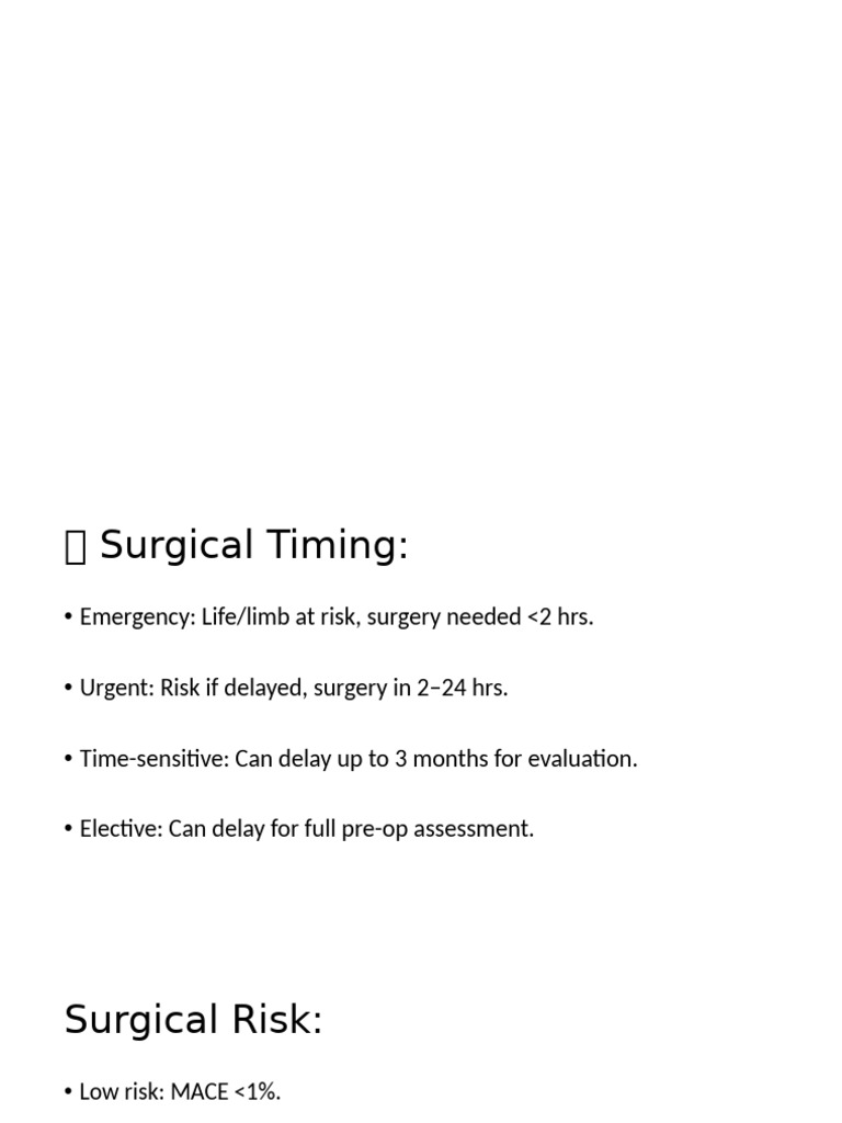 2024 ACC/AHA Perioperative Risk Guidelines | PDF