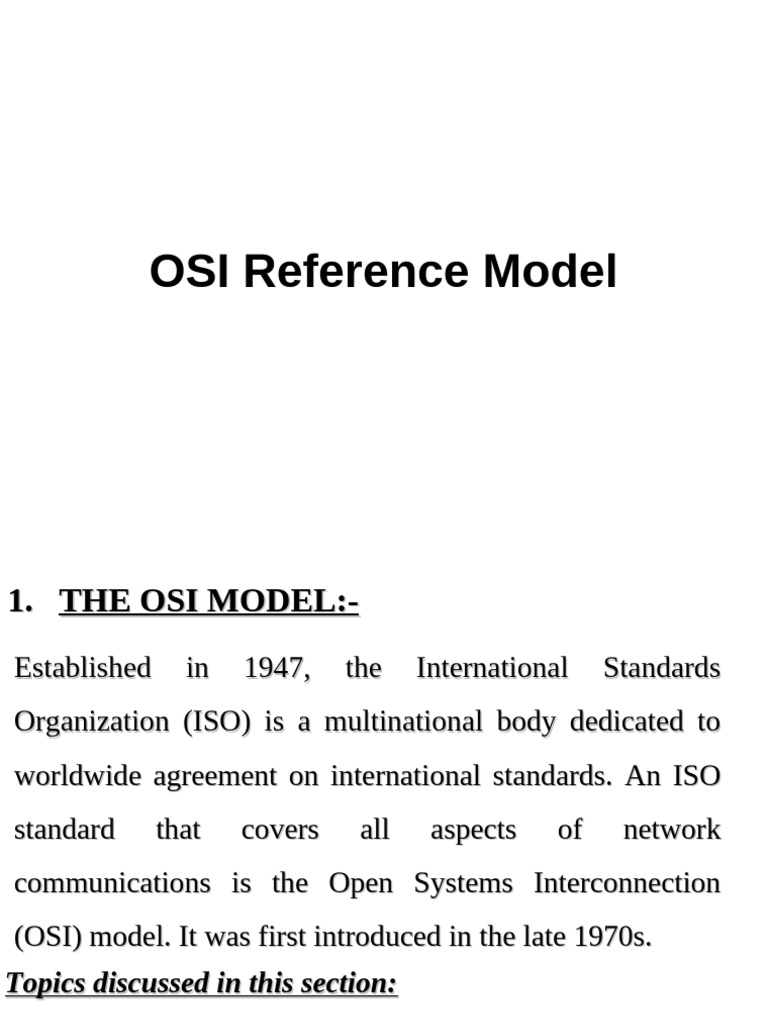 Understanding the OSI Model Layers | PDF | Osi Model | Computer Network