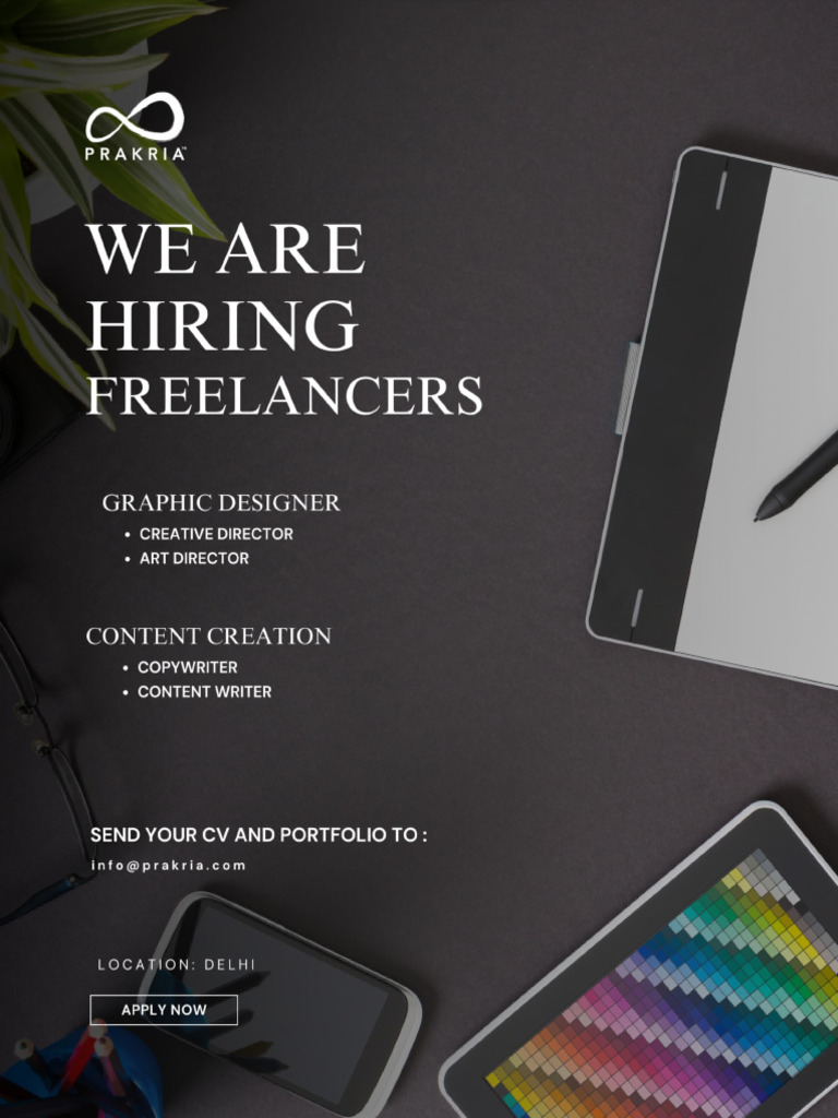 Freelance Creative Roles at PRAKRIA | PDF | Brand | Copywriting