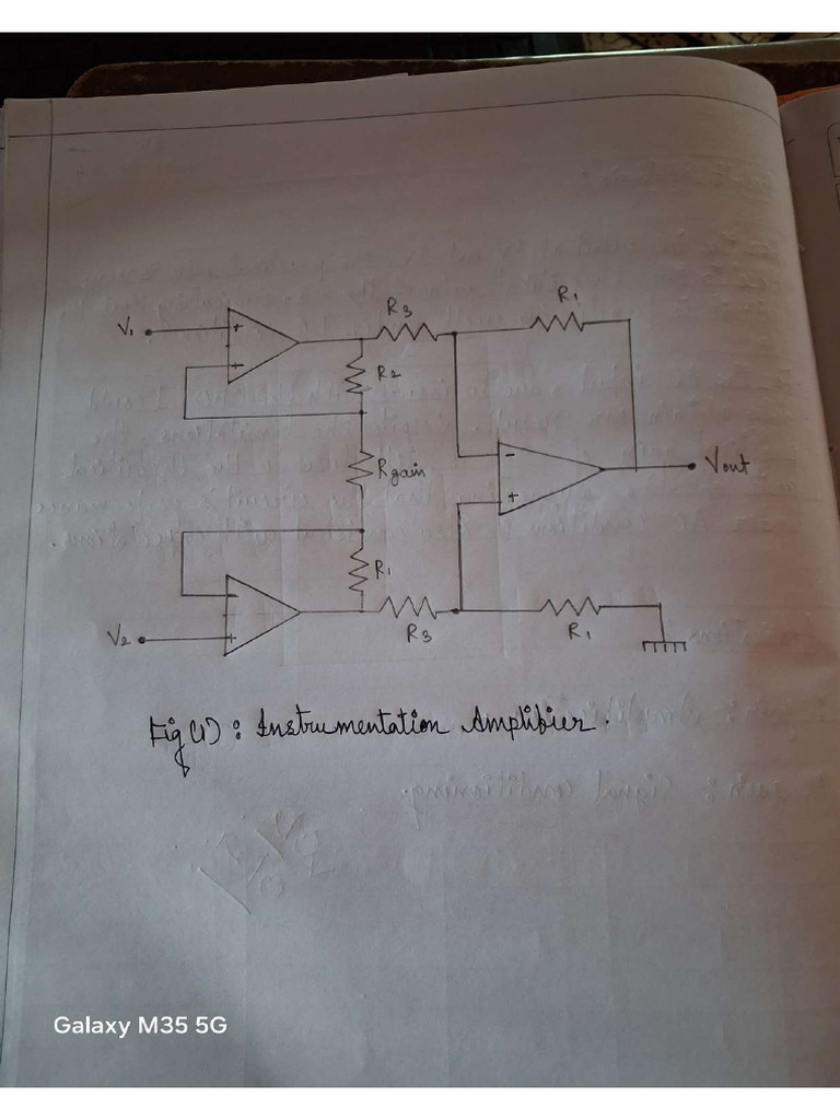 Exp - 06 - Design and Implementation of Instrumentation Amplifier | PDF