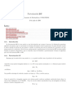 Factorizacion LU Lectura 1