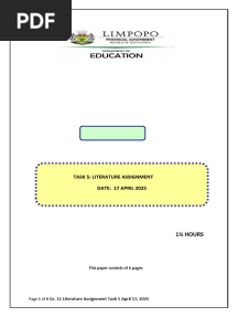 Gr 11 Efal Sba-task - Literature Assignment_ Question Paper (Qp)