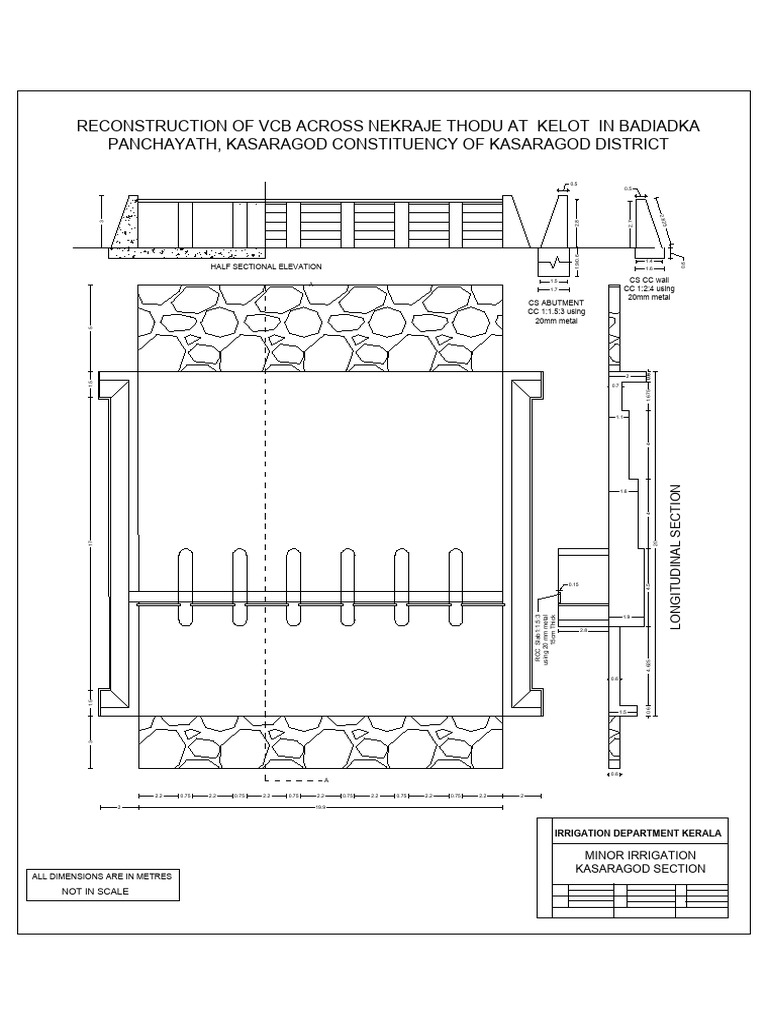 Minor Irrigation Reconstruction Plan | PDF