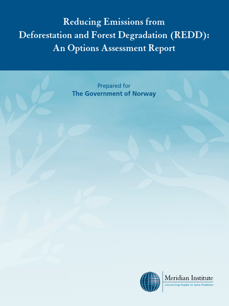 Reducing Emissions From DEFORSETATION | PDF | Climate Change Mitigation ...