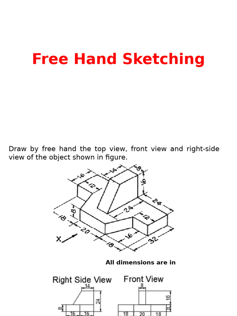Free Hand Sketching Techniques | PDF
