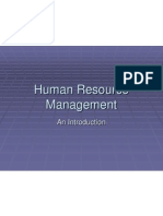 Human Resource Management: An Introduction