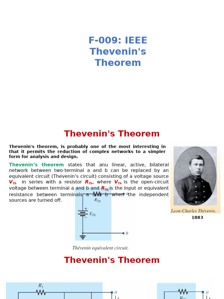 Thevenin's Theorem Explained with Examples | PDF | Electrical Network ...