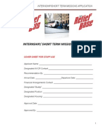 Short Term Missions App 2012 PDF