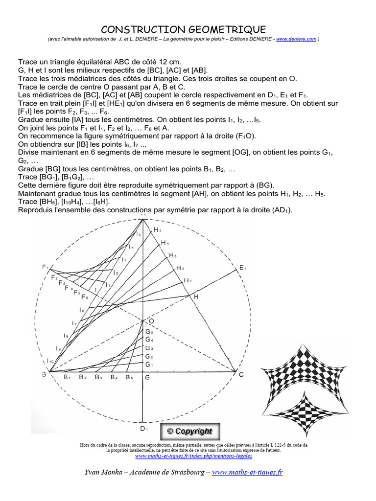Construction géométrique d'un triangle | PDF