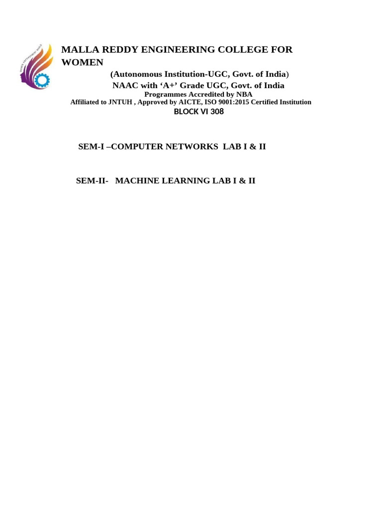 Malla Reddy Engineering College Labs | PDF
