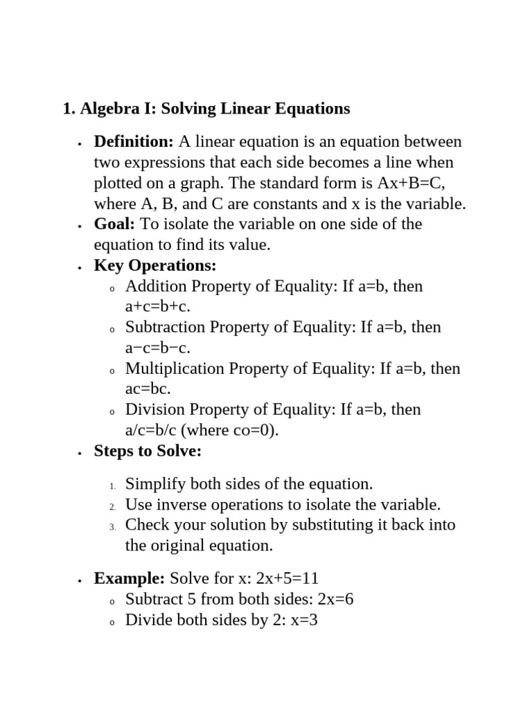 Algebra | PDF