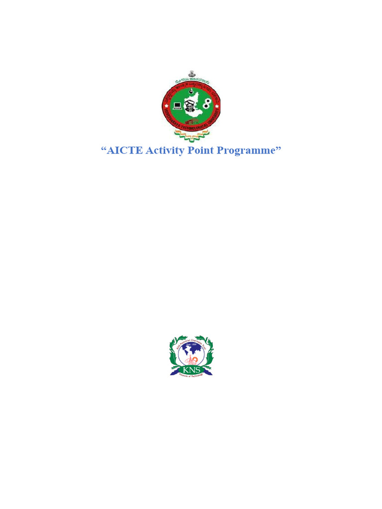 AICTE Activity Point Programme Report | PDF | Learning