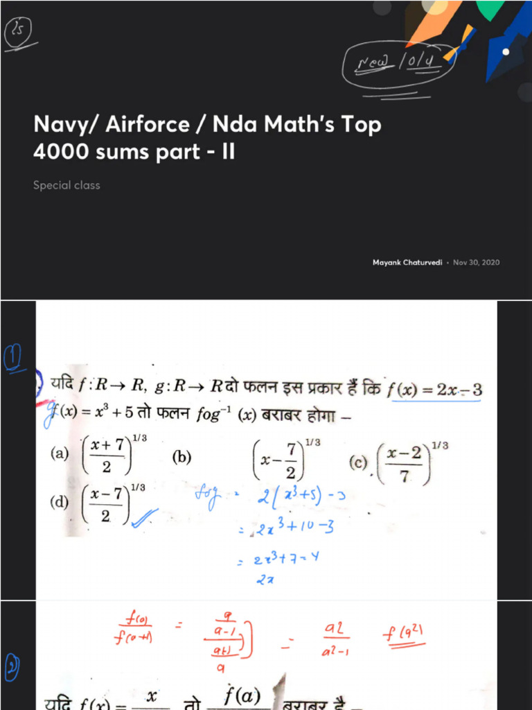 +Nda+Math's+Top+4000+sums+part+-+II | PDF