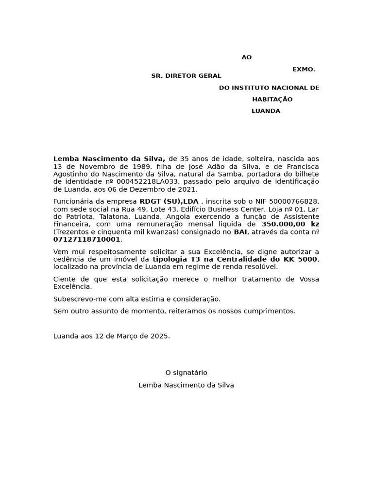 Carta A Imogestin | PDF