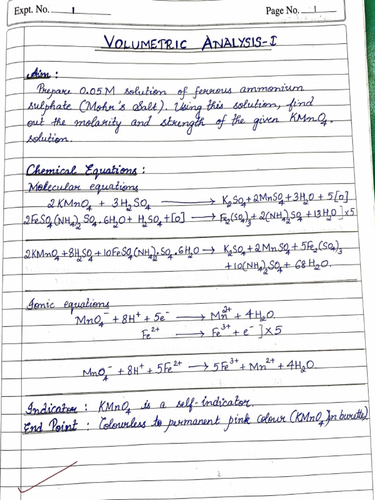 Volumetric Analysis - PDF 04-10-00-728 | PDF