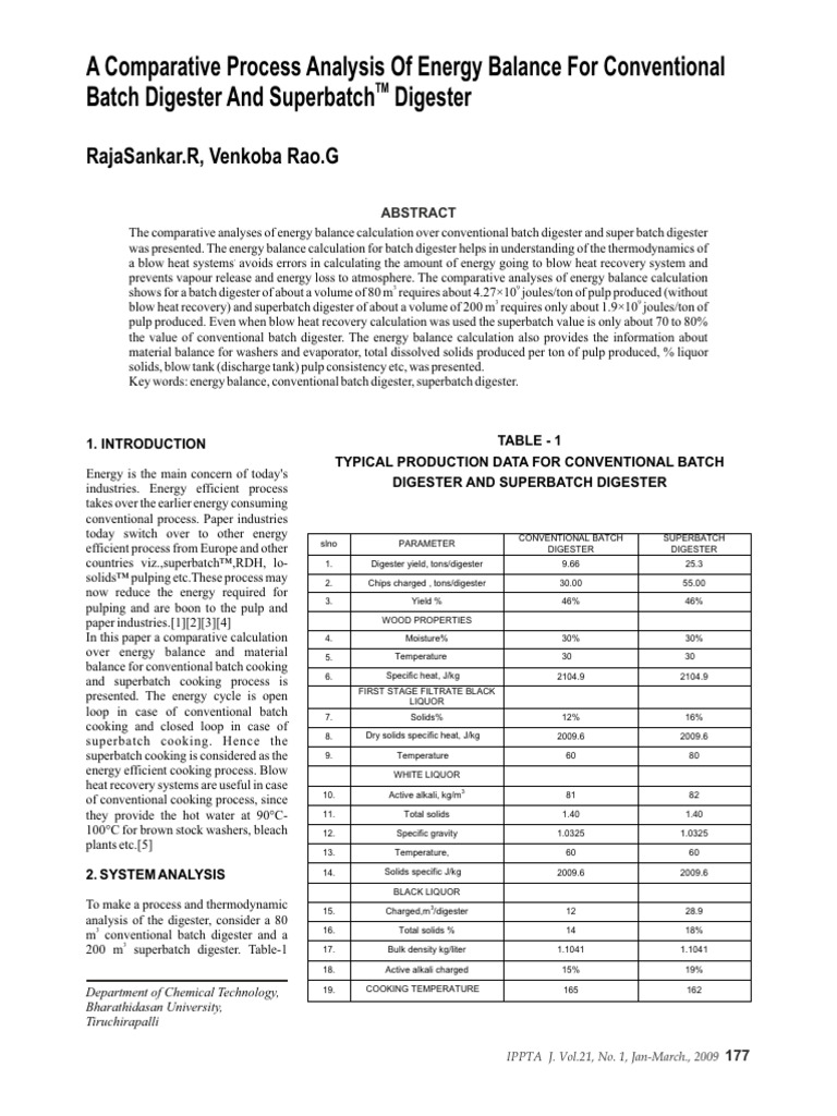 Energy Efficiency in Pulp Digesters | PDF | Pulp (Paper) | Heat