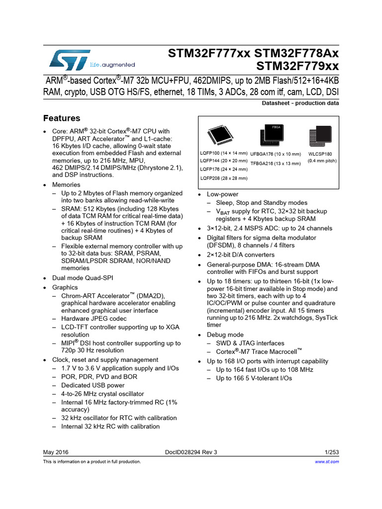 DM00225424 - F777 Datasheet | PDF | Computer Engineering | Digital ...