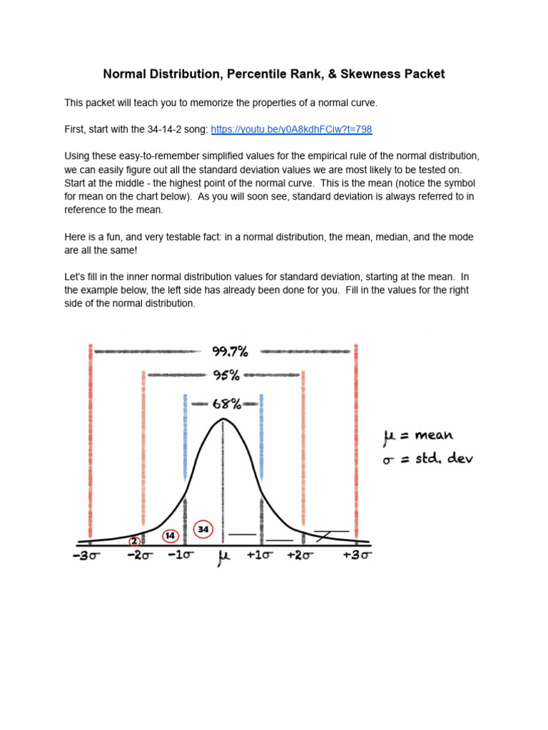 Copy of Normal Distribution plus Percentile Rank and Skew - Shared copy ...