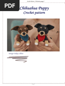 Black Chihuahua Puppy crochet pattern