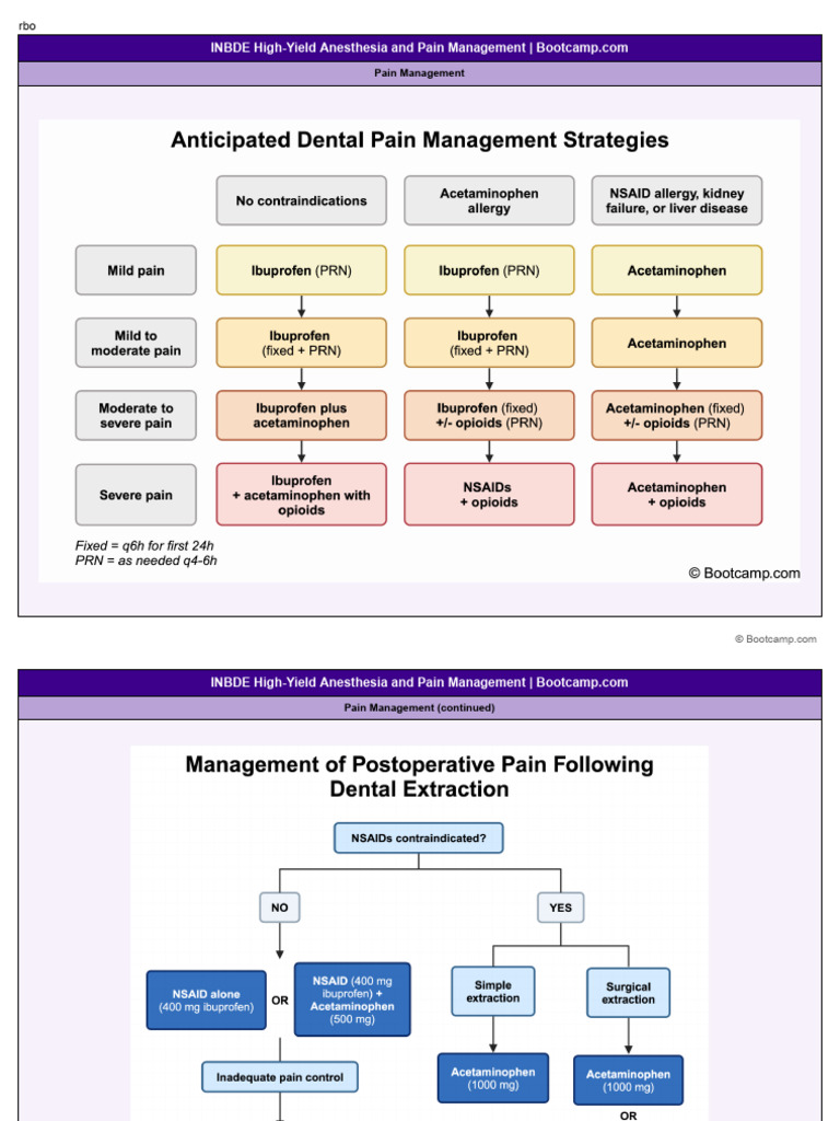 INBDE Anesthesia and Pain Management | PDF | Opioid | Nonsteroidal Anti ...