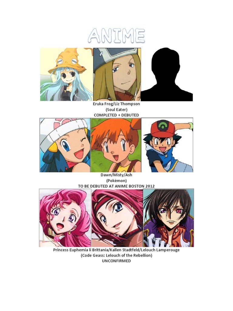 Eruka Frog Liz Thompson Soul Eater Completed Debuted Anime Anime And Manga