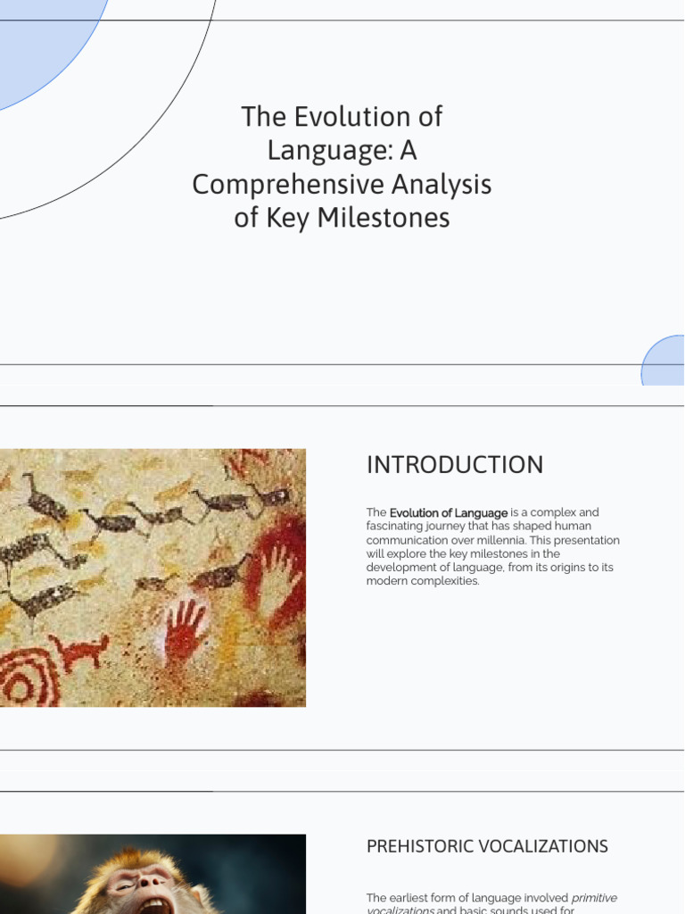 Slidesgo the Evolution of Language a Comprehensive Analysis of Key ...