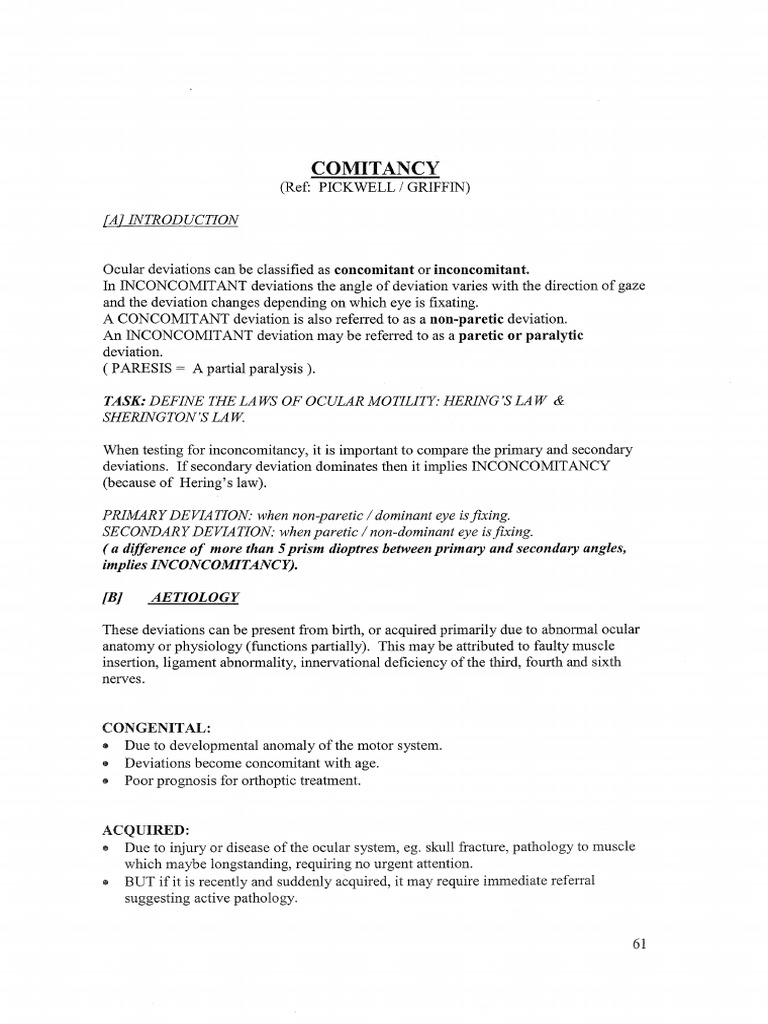 8 Incomitancy | PDF