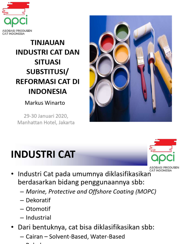 Tinjauan Situasi Industri Cat Indonesia | PDF