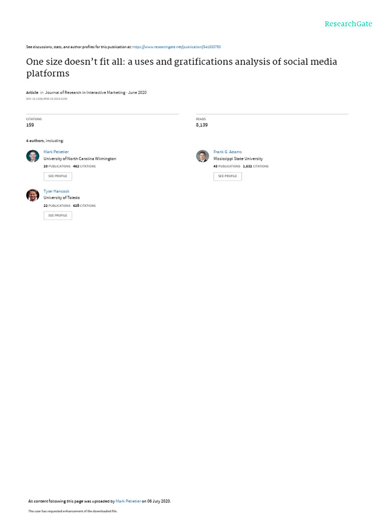 Social Media Platform Usage Analysis | PDF | Social Media | Popular ...