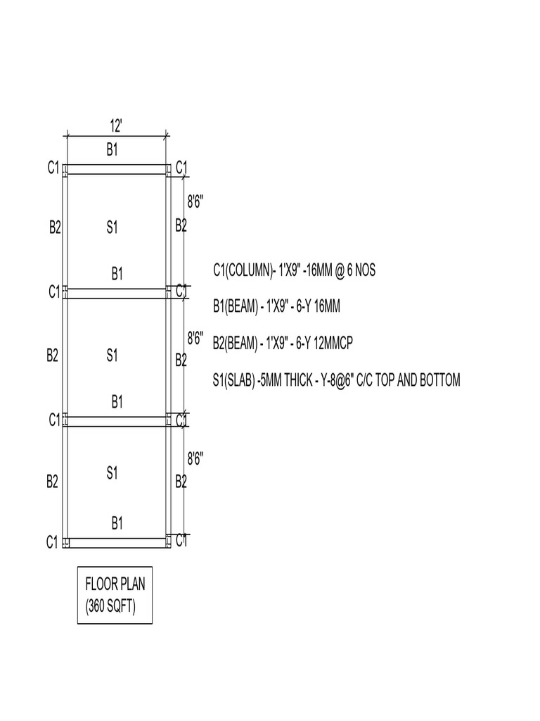 360 SQFT Floor Plan Details | PDF