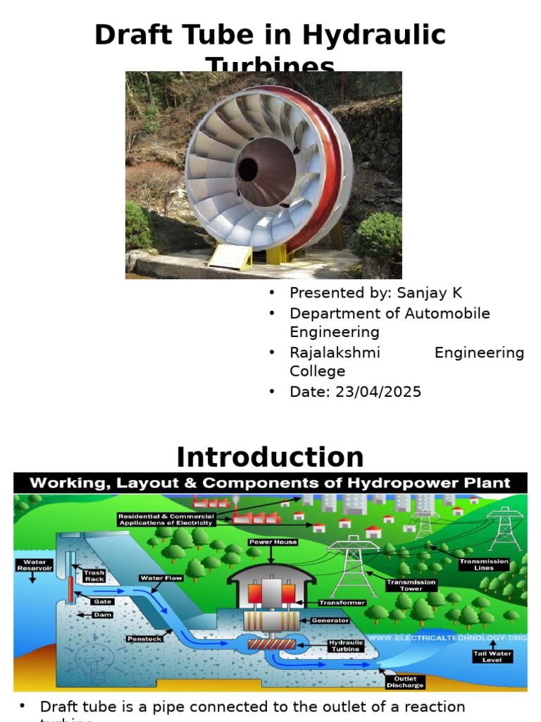 Importance of Draft Tubes in Turbines | PDF | Turbine | Energy Conversion