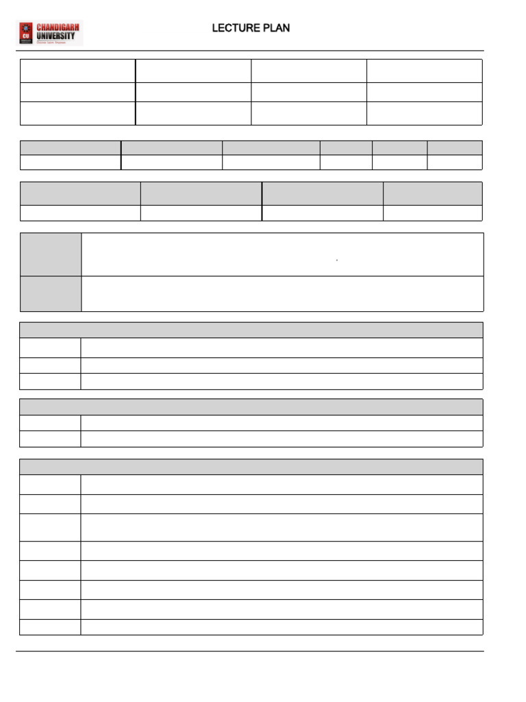 LecturePlan_IT201_22ITH-359_JAVA | PDF | Engineering | Java ...