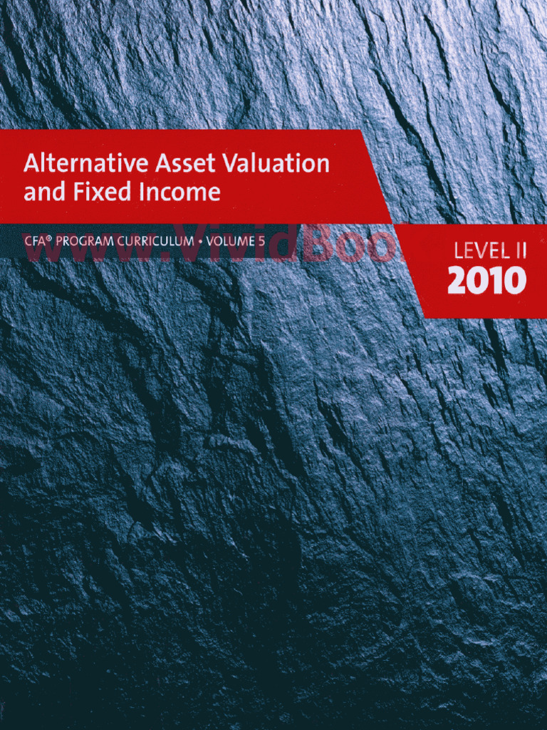 CFA 2010 - Level II, Vol 5 | PDF