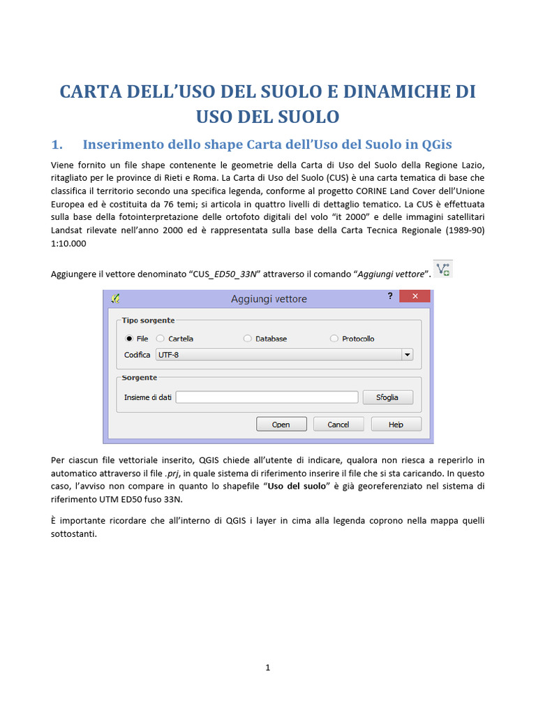Uso Del Suolo e Dinamiche Di Uso Del Suolo | PDF