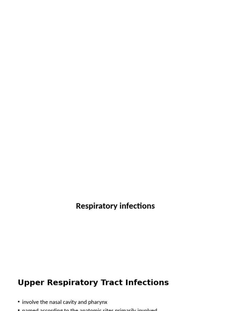 Respiratory Tract Infection | PDF | Influenza | Virus