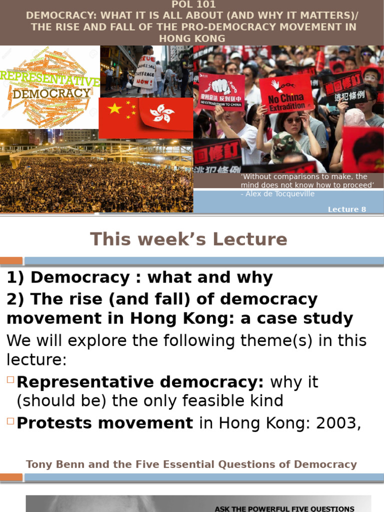 Benn's Questions on Hong Kong Democracy | PDF | Political Science ...