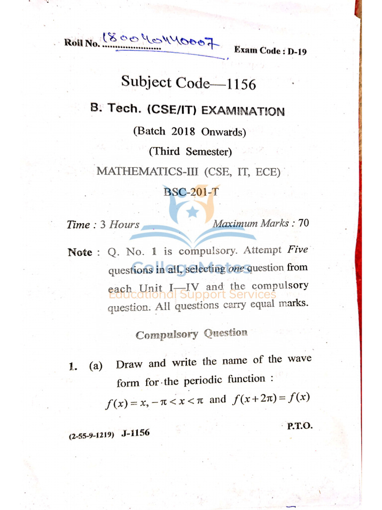 Mathematics 3 | PDF