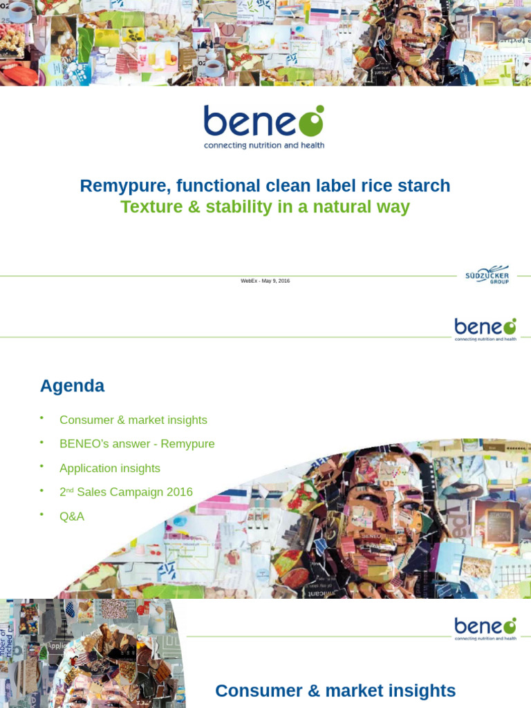 Webex Remy Pure May 2016 PP T | PDF | Custard | Starch