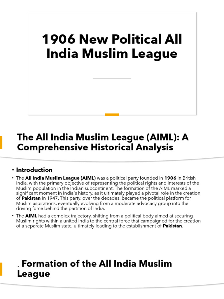 Lahore Resolution and Muslim League History | PDF | All India Muslim ...
