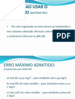 Cuidados Ao Usar o Etilômetro (Bafômetro)