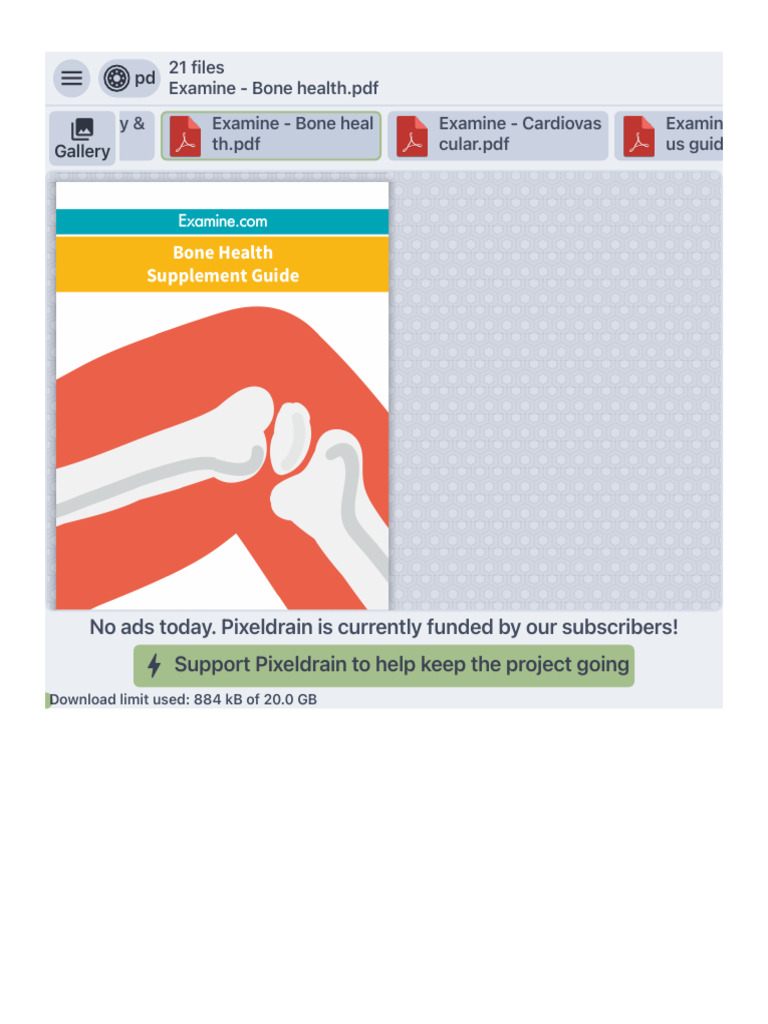 Bone Health Resources on Pixeldrain | PDF