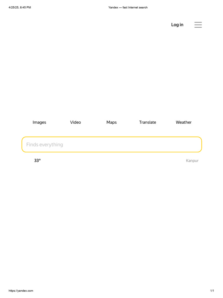 YANDEX FAST INTERNET SEARCH intelligence overview
