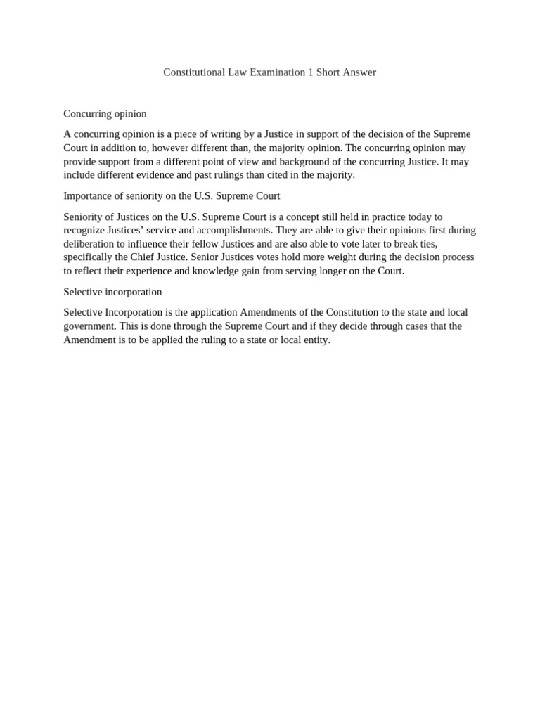 Key Concepts in Constitutional Law | PDF