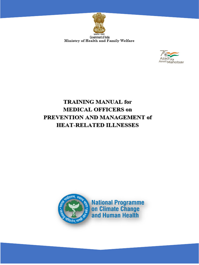 3 Training Manual For Medical Officers On Prevention and Management of ...