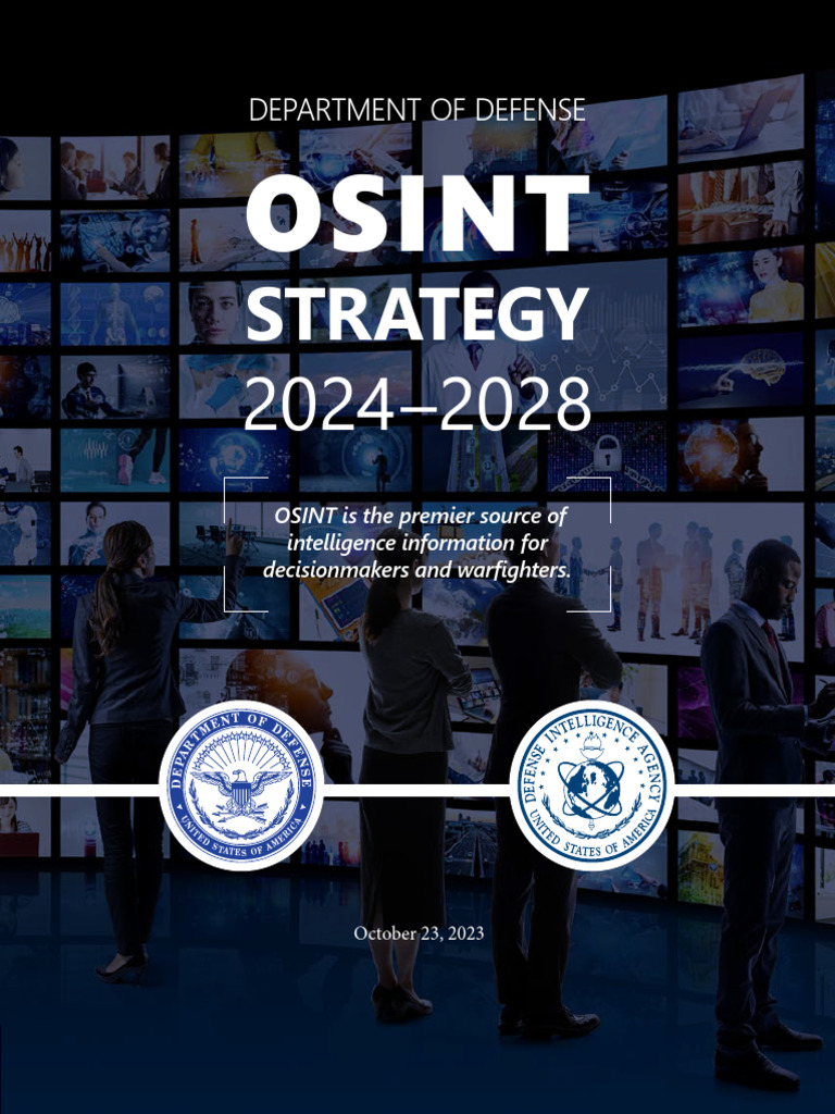OSINT Strategy PDF Artificial Intelligence Intelligence (AI