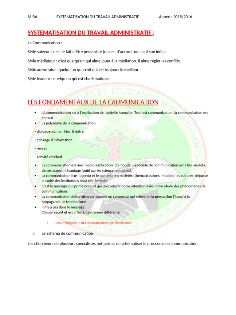 Les Fondamentaux de La Communication | PDF | la communication ...