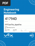 VEX Engineering Notebook Updates | PDF | Computing | Software